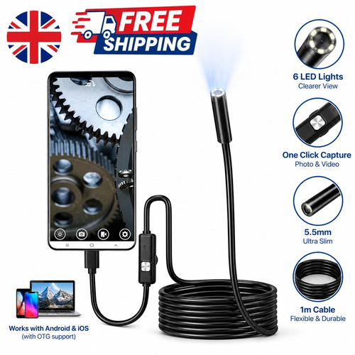 Waterproof endoscope snake - waterproof, cam