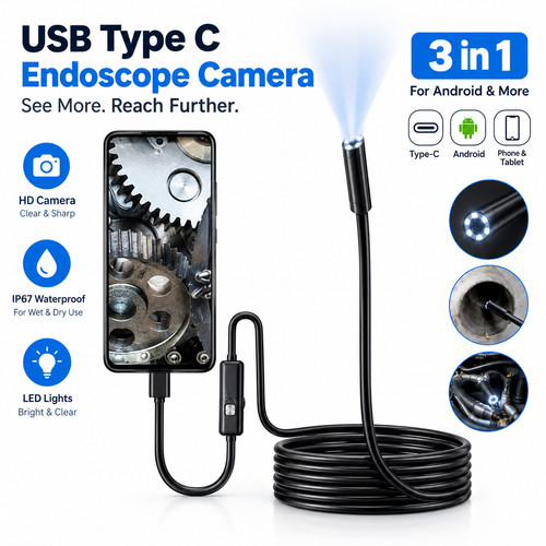 Usb type endoscope borescope - type, c