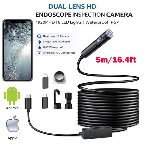 Snake endoscope borescope - endoscope,