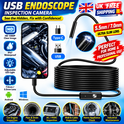 Waterproof endoscope snake cam - waterproof,