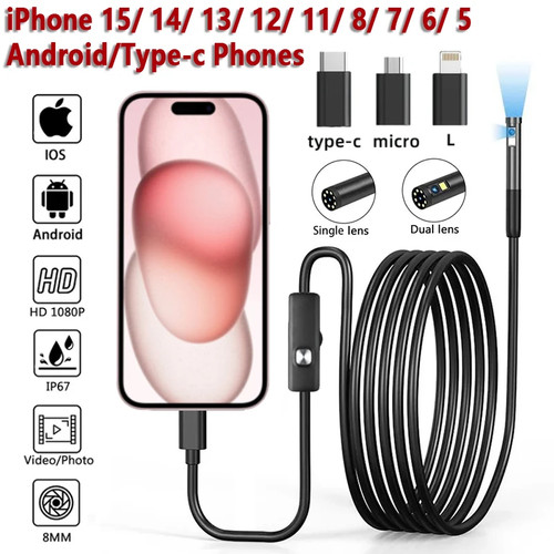 8mm 1080p endoscope camera - camera, for