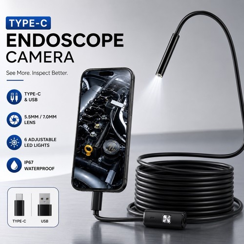 Usb type endoscope borescope - c,