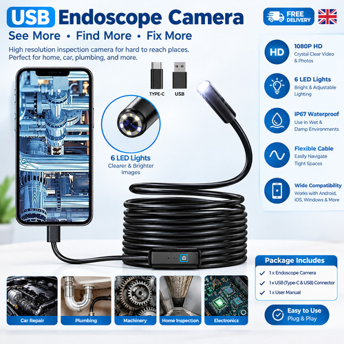 Usb type endoscope borescope - type,