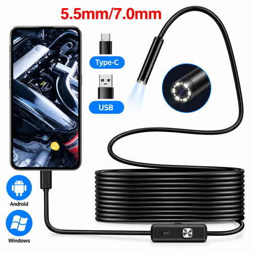 Usb type endoscope borescope - type, c