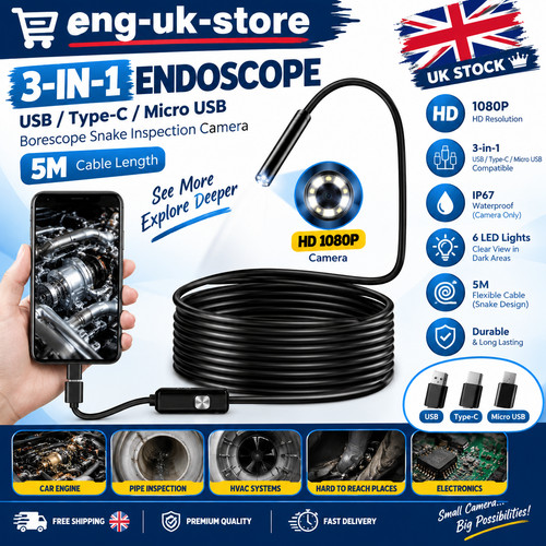 For android 1 - 3-in-1, endoscope