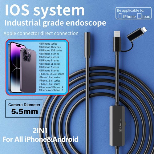 Slim camera 5mm endoscope - camera, 5.5mm