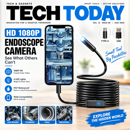 Usb type endoscope borescope - usb, c